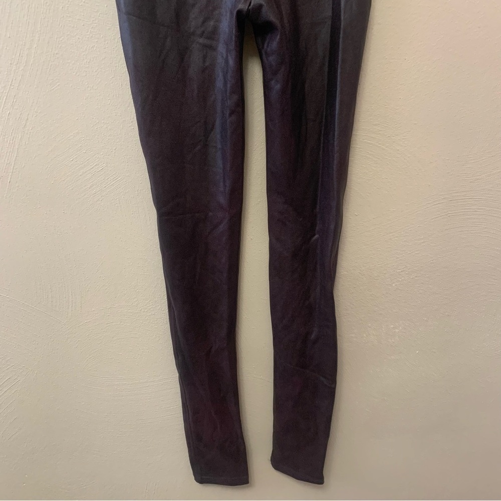 Spanx Faux Leather Leggings in Wine Size Small NWT New - Picture 12 of 16